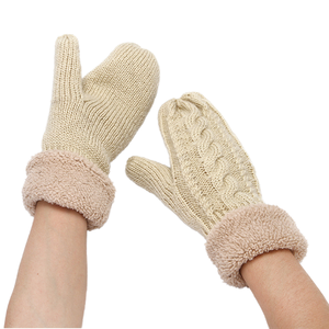 Mitaines de sport d'hiver pour enfants de 2 à 6 ans, mignonnes, à rayures, en acrylique/coton, pour le ski, l'extérieur, la chaleur, décontractées, pour tous les jours - Product Image 2