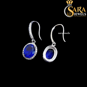Pendientes de Plata 925 con Moissanita de Alta Demanda, Corte Ovalado, Baño de Rodio, Joyería Clásica de Boda para Mujer de Proveedor Indio - Product Image 4