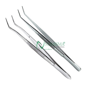 Pinces manuelles à pointes angulées en acier inoxydable, pinces dentaires de collège, instruments chirurgicaux personnalisés - Product Image 4
