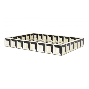 Premium Bone Inlay Decorative Serving <b>Tray</b> | Handcrafted Luxury Ottoman Breakfast <b>Tray</b> for Coffee Tea Snacks Home Decor Elegant - Product Image 1