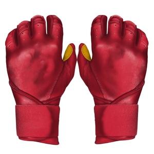 WARPRO INDUSTRY SS-BBG-01 Gant de baseball en cuir ambidextre H-Web à doigts complets respirant avec fermeture auto-agrippante antidérapant pour l'extérieur - Product Image 3