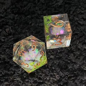 Ensemble de dés en résine de moulage avancé, dés polyédriques en résine de haute précision pour les jeux de rôle D&D, équipement de jeu de table, fournitures de dés - Product Image 4