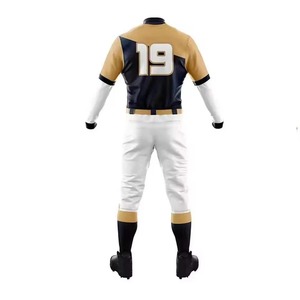 Custom <b>Baseball</b> Softball Jersey Uniform <b>Sets</b> Adult Men Short Sleeve V-neck Adjustable Strap Quick Dry Anti-Bacterial Breathable - Product Image 2