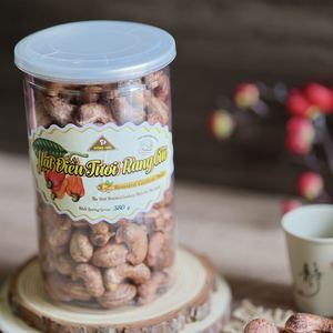 Nueces de Anacardo Tostadas y Saladas Orgánicas de Alta Calidad de Vietnam, Sin Cáscara, Premium, 380g, Frasco W240, Fácil de Abrir, Sello de Aluminio, Marca Dong Phu - Product Image 1