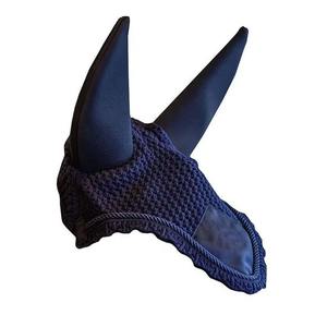 Voile anti-mouches équestre tricoté à la main, réglable, coupe-vent d'hiver, séchage rapide, protection pour chevaux, bonnet d'oreille, couleur personnalisée, durable - Product Image 4