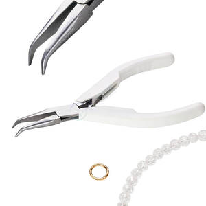 Pince à bec courbé LINDSTROM robuste pour la fabrication de bijoux, outil de précision artisanal, construction durable en acier inoxydable - Product Image 5