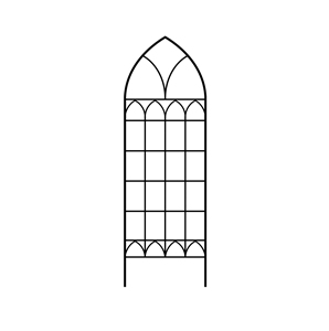 Classic Iron Trellis Rectangle Shape Painted Surface Durable for Plant Garden Outdoor Use - Product Image 6