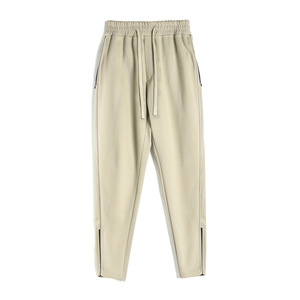 Pantalon de sport décontracté pour homme, nouvelle collection printemps-automne, haute élasticité, respirant, avec fermeture éclair sur la jambe, pour le fitness, la course à pied et le jogging - Product Image 3