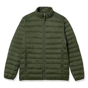 Veste matelassée à col montant, fermeture éclair, coupe-vent décontractée en polyester, idéale pour l'automne – Meilleure vente - Product Image 2