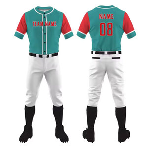 Ensemble short et maillot de baseball respirant, anti-bactérien, séchage rapide, grande taille, personnalisé, prix direct usine du premier fabricant, 100% coton - Product Image 1