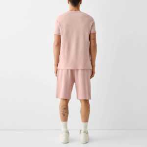 Conjunto de Shorts de Verano para Hombre, Cuello Redondo, Tela Fresca, Diseño Atractivo, Bordado, Ecológico, Alta Venta - Product Image 3