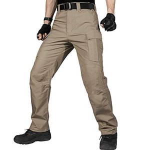 Pantalones Jogger Cargo de Lona Rectos para Hombre, Nuevos, de Alta Calidad, Transpirables, Ecológicos, de Secado Rápido, Ligeros, 100% Algodón Elástico - Product Image 1