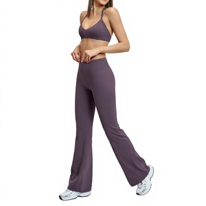 Ensembles de fitness personnalisés pour la gym, vêtements de sport, tenues de sport, ensemble 2 pièces soutien-gorge de sport et leggings taille haute pour femme, ensemble de yoga - Product Image 3