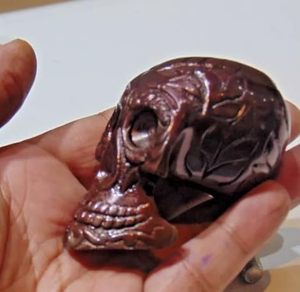 Bastón Victoriano con Empuñadura de Calavera de Latón Pulido Antiguo, Eje Decorativo de Metal para Bastón, Regalo - Product Image 5