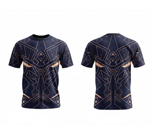 Usine de t-shirts en sublimation OEM ODM, prix de gros, fournisseur de vêtements de fitness |   Tailles pour hommes, femmes et jeunes |   Léger et à séchage rapide - Product Image 2