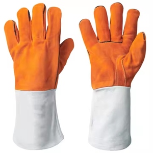 Gants de soudage en cuir de vachette renforcé, résistants aux flammes, pour la protection des mains et des bras lors du barbecue - Product Image 4