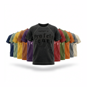 T-shirt ample personnalisé, dernière conception, couleur unie, manches classiques, confortable, respirant, 100 % coton, effet vintage, pour homme, style urbain tendance - Product Image 1