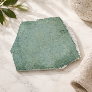 AK Brass Handcrafted Marble <b>Coaster</b> Light <b>Green</b> Color Modern Design Customized Shape Kitchenware/Tableware Decor Natural Stone - Product Image 3