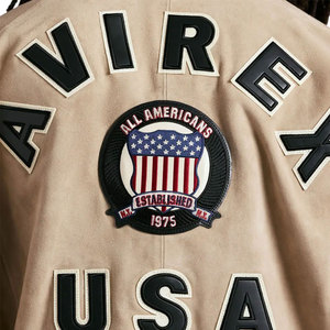 Chaqueta Avirex de Cuero de Primera Calidad para Hombre, Colores Personalizados Disponibles, Tallas Personalizadas, Impermeable, Resistente al Viento, Bordado Frontal, Mejor Oferta - Product Image 6