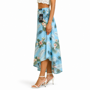 100% Cotton Women Hawaiian Luau Skirt Tropical Aloha Floral Custom Lightweight Breathable Autumn Beach Party Island Style - Product Image 1