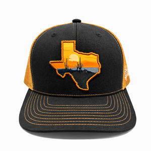 หมวกคนขับรถบรรทุกแบบแพทช์ปักลายธงเท็กซัสสหรัฐอเมริกาผลิต3D ตามสั่ง - Product Image 1