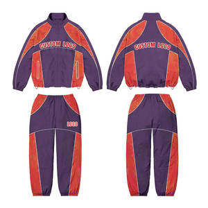 Ensemble de survêtement coupe-vent deux pièces 2026 toutes tailles, nouveau, avec fermeture éclair, imprimé par sublimation personnalisé, style vintage, pour le jogging - Product Image 3