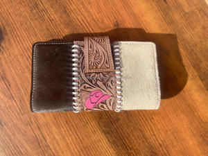 Nuevo bolso de mano de cuero de piel de vaca con herramientas reales occidentales para mujer, bolso de mano de cuero de piel con herramientas elegantes, conjuntos de trío con soporte para cajero automático multiusos - Product Image 3