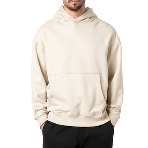 <b>Men</b> <b>Pullover</b> 800 GSM Heavyweight Thick Drop Shoulder Blank Customize Regular Fit Winter 100% Cotton Lined Anti-Wrinkle Hoodies - Product Image 1