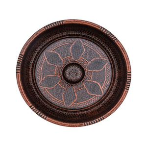 Cuenco de cobre tradicional para baño turco, cuenco de cobre para pedicura, cuenco para remojar los pies, procedente de la India. - Product Image 2