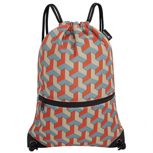 Sac à dos à cordon en polyester Oxford imperméable et durable avec logo personnalisé, sac à cordon en polyester personnalisé pour le sport - Product Image 6