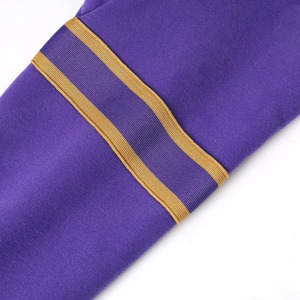 Para la Universidad y los Colegios, Sudadera Omega 1911 con Rayas Púrpuras, Cuello Redondo, Manga Larga, Informal, 100% Algodón, Felpa - Product Image 6
