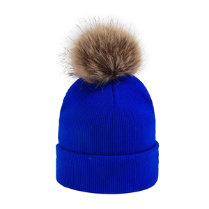 Comfortable Winter Beanie Cap Ribbed Knit Design Soft Stretch Fabric Casual Outdoor <b>Head</b> <b>Cover</b> Accessory - Product Image 5