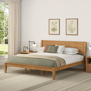 Personnalisation en petite série : Cadre de lit en bois de caoutchouc |   Quantité minimale de commande faible |   Vietnam - Product Image 5