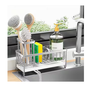 Supplies Household Items Stainless Steel Organizer Sink Kitchen <b>Storage</b> <b>Rack</b> In Premium quality Modern Kitchen Use - Product Image 3