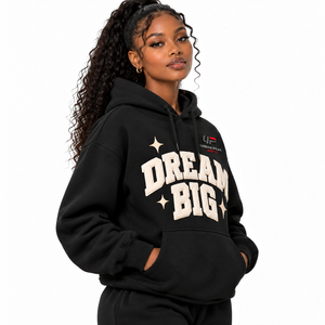 Hoodie pour femme inspiré du streetwear avec impression en relief et graphismes géométriques dimensionnels, intérieur confortable et détails avant-gardistes - Product Image 2