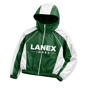 Custom <b>Men</b> Hooded Windbreaker <b>Jacket</b> Green <b>White</b> Waterproof Sports <b>Jacket</b> Lightweight Zip Up Outdoor Running Training Coat - Product Image 2