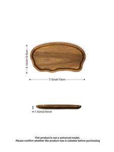 Petite planche à charcuterie en bois d'acacia avec poignée pour servir les aliments, plateau de service irrégulier en bois naturel - Product Image 6