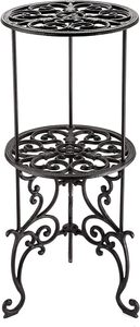 Soporte de Plantas de 2 Niveles Resistente para Hogar, Jardín y Patio, Soporte Vintage para Macetas, Soporte Decorativo Grande para Plantas de Piso - Product Image 1