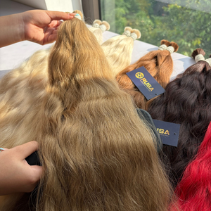 ผมต่อแบบเส้นตรง Rusa Hair เวียดนามแท้ เกรดเวอร์จิ้น เนื้อนุ่มลื่น ปลายผมเต็มเส้น แบบเส้นเดียว น้ำหนัก 200 กรัม มีทุกสี - Product Image 6