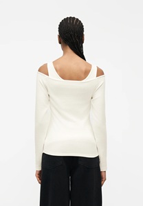 Chemisiers à épaules dénudées très demandés pour femmes, coupe ajustée, couleur unie, style club sexy, crop tops pour femmes, printemps-été - Product Image 5