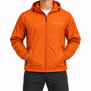 Chaquetas Cortavientos de Nailon Recubierto para Hombre, Impermeables, Ecológicas, Transpirables, Tallas Grandes, Servicio OEM - Product Image 1