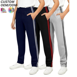 Pantalons décontractés pour garçons de grande qualité, 100% coton, séchage rapide, taille élastique, prix ODM, respirants - Product Image 6