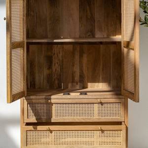 Armoire en rotin Vandana Vesta Stellar, design moderne, meuble de rangement en bois tressé naturel - Product Image 5