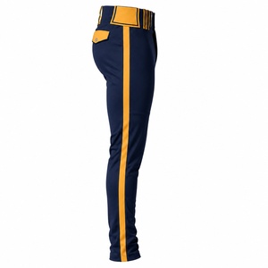 Pantalon de baseball pour homme avec logo personnalisé, respirant, séchage rapide, genouillères rembourrées, taille élastique, vente en gros, fabricant ODM 2026 - Product Image 4