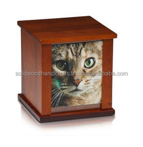 Cadre photo pour animaux de compagnie Urnes en bois Urnes funéraires faites à la main de haute qualité - Product Image 2