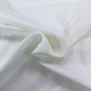 LCL356 100% Poliéster Qualidade Soft Drape Tecido Nupcial Vestido De Noiva Sateen Stretch Satin Tecido Têxtil