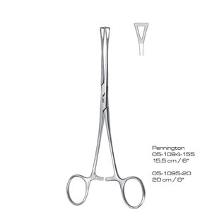 Pinzas Hemostáticas de Acero Inoxidable con Bloqueo de 15.5cm/6" y 20cm/8" para Cirugía General, Certificación ISO13485, Clase I CE - Product Image 1