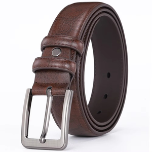 Cinturones de cuero genuino para hombre, cinturón 100% de cuero vacuno para hombre, personalizado, de cuero genuino de grano completo - Product Image 1