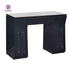 Tables de manucure professionnelles modernes MFD, mobilier de salon de manucure et ensemble de chaises, bureau à ongles avec plateau en marbre, modèle 001 110V - Product Image 5