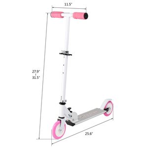 Monopattino Rosa di Lusso per Adolescenti, Leggero a 3 Ruote, Altezza Regolabile, Facile da Piegare per Attività all'Aperto, Modalità Spinta per Bambini - Product Image 4